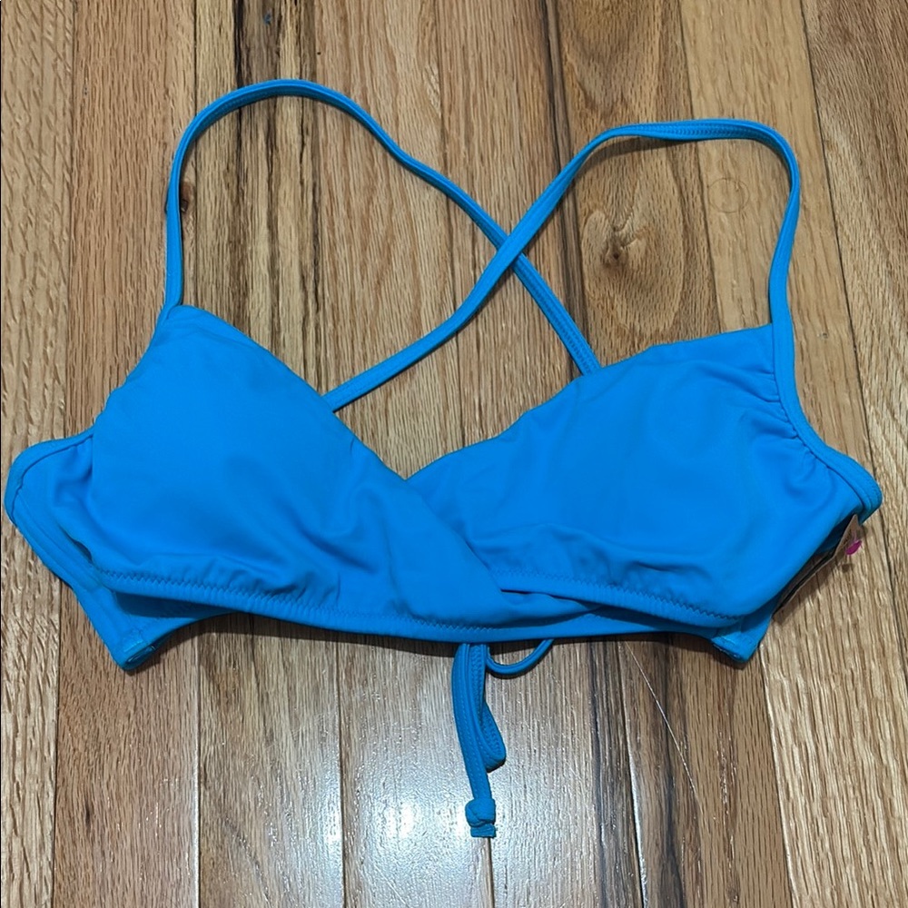 PINK/Victoria Secret blue halter bikini top